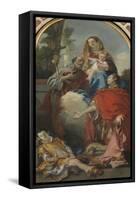 St. Oswald Who Asks for the Healing of the Child-Giandomenico Tiepolo-Framed Stretched Canvas