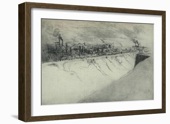 'St Ouen Viewed from the Fortifications of Paris', 1915-Edgar Chahine-Framed Giclee Print