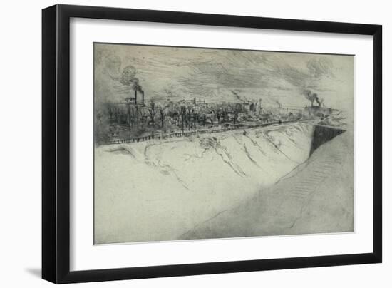 'St Ouen Viewed from the Fortifications of Paris', 1915-Edgar Chahine-Framed Giclee Print