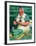 "St. Paddy Cake for Policemen," Saturday Evening Post Cover, March 16, 1940-Albert W. Hampson-Framed Giclee Print