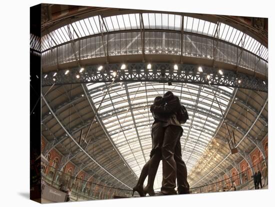 St. Pancras Station, London, England-Jon Arnold-Stretched Canvas