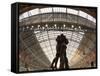 St. Pancras Station, London, England-Jon Arnold-Framed Stretched Canvas