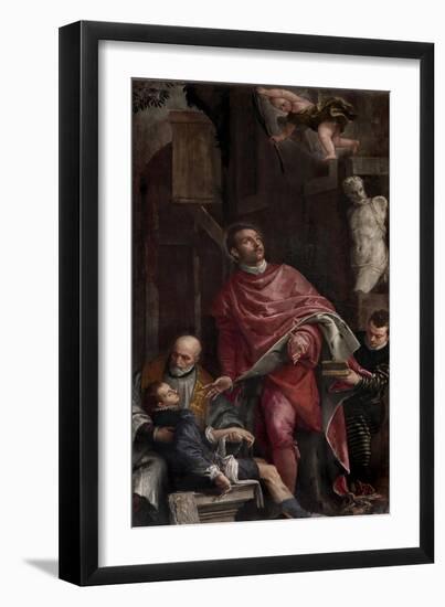 St. Pantaleon Healing a Child-Veronese-Framed Art Print