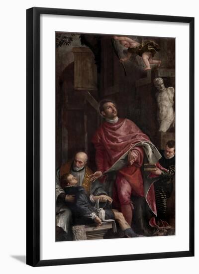 St. Pantaleon Healing a Child-Veronese-Framed Art Print