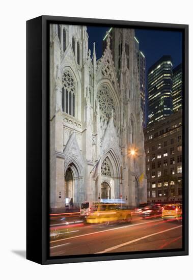 St. Patrick's Cathedral, 5th Avenue, Manhattan, New York-Rainer Mirau-Framed Stretched Canvas