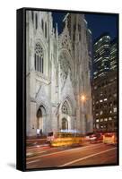 St. Patrick's Cathedral, 5th Avenue, Manhattan, New York-Rainer Mirau-Framed Stretched Canvas