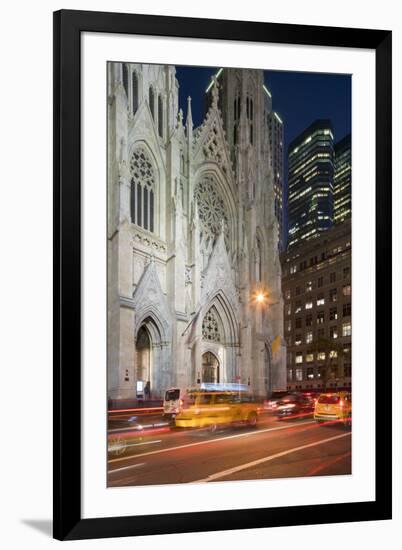 St. Patrick's Cathedral, 5th Avenue, Manhattan, New York-Rainer Mirau-Framed Photographic Print