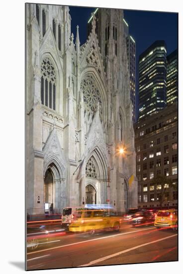 St. Patrick's Cathedral, 5th Avenue, Manhattan, New York-Rainer Mirau-Mounted Photographic Print