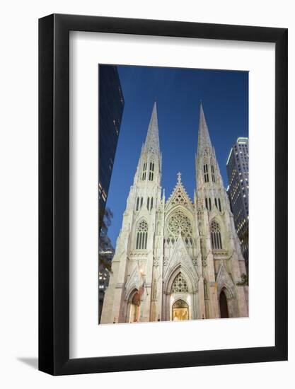 St. Patrick's Cathedral, 5th Avenue, Manhattan, New York-Rainer Mirau-Framed Photographic Print