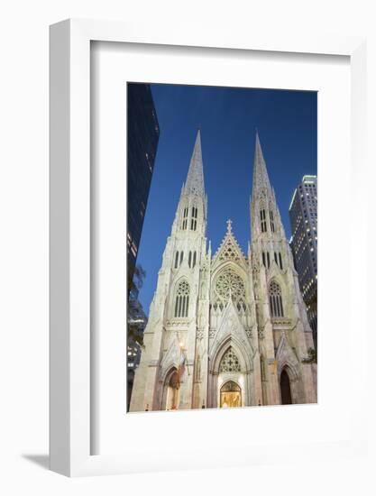 St. Patrick's Cathedral, 5th Avenue, Manhattan, New York-Rainer Mirau-Framed Photographic Print