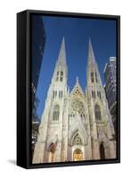 St. Patrick's Cathedral, 5th Avenue, Manhattan, New York-Rainer Mirau-Framed Stretched Canvas