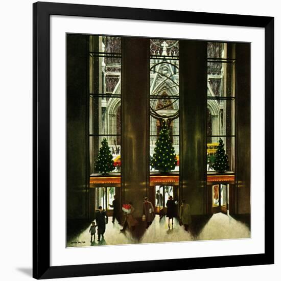 "St. Patrick's Cathedral at Christmas," December 3, 1949-John Falter-Framed Giclee Print