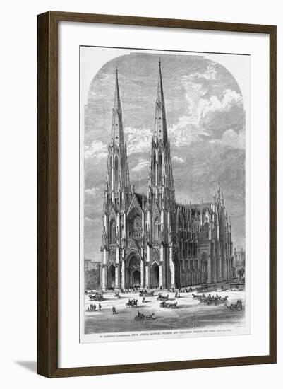 St. Patrick's Cathedral, Fifth Avenue, between Fiftieth and Fifty-First Streets, New York.-null-Framed Giclee Print