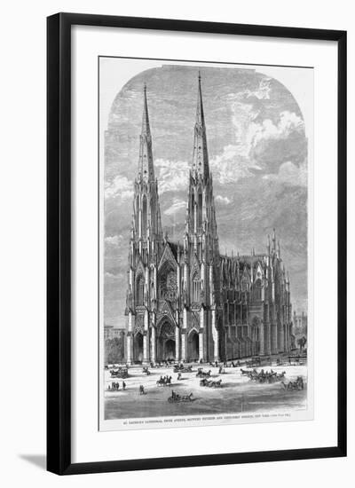 St. Patrick's Cathedral, Fifth Avenue, between Fiftieth and Fifty-First Streets, New York.-null-Framed Giclee Print