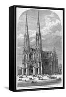 St. Patrick's Cathedral, Fifth Avenue, between Fiftieth and Fifty-First Streets, New York.-null-Framed Stretched Canvas