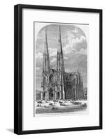 St. Patrick's Cathedral, Fifth Avenue, between Fiftieth and Fifty-First Streets, New York.-null-Framed Giclee Print