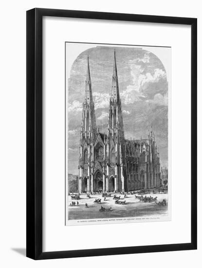 St. Patrick's Cathedral, Fifth Avenue, between Fiftieth and Fifty-First Streets, New York.-null-Framed Giclee Print