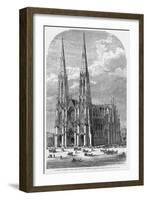 St. Patrick's Cathedral, Fifth Avenue, between Fiftieth and Fifty-First Streets, New York.-null-Framed Giclee Print