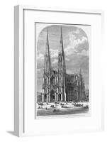 St. Patrick's Cathedral, Fifth Avenue, between Fiftieth and Fifty-First Streets, New York.-null-Framed Giclee Print