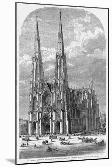 St. Patrick's Cathedral, Fifth Avenue, between Fiftieth and Fifty-First Streets, New York.-null-Mounted Giclee Print