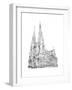 St Patrick's Cathedral, Fifth Avenue, New York, 2010-Anthony Butera-Framed Giclee Print