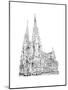 St Patrick's Cathedral, Fifth Avenue, New York, 2010-Anthony Butera-Mounted Giclee Print