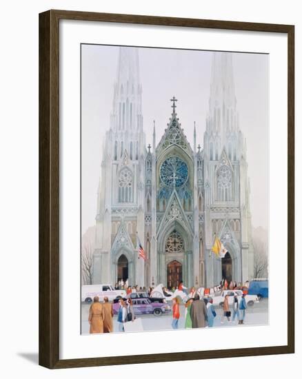 St. Patrick's Cathedral, New York, 1990-Myung-Bo Sim-Framed Giclee Print