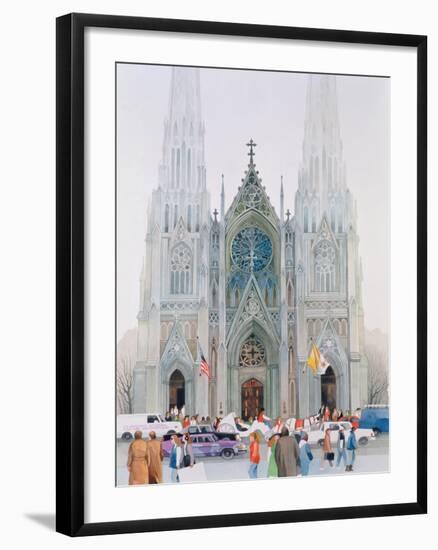 St. Patrick's Cathedral, New York, 1990-Myung-Bo Sim-Framed Giclee Print