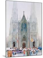 St. Patrick's Cathedral, New York, 1990-Myung-Bo Sim-Mounted Giclee Print