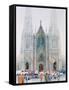 St. Patrick's Cathedral, New York, 1990-Myung-Bo Sim-Framed Stretched Canvas