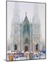 St. Patrick's Cathedral, New York, 1990-Myung-Bo Sim-Mounted Giclee Print