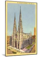 St. Patrick's Cathedral, New York City-null-Mounted Art Print