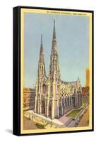 St. Patrick's Cathedral, New York City-null-Framed Stretched Canvas