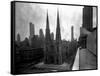 St. Patrick's Cathedral, Rooftop View-null-Framed Stretched Canvas