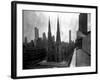 St. Patrick's Cathedral, Rooftop View-null-Framed Photographic Print