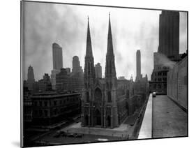 St. Patrick's Cathedral, Rooftop View-null-Mounted Photographic Print