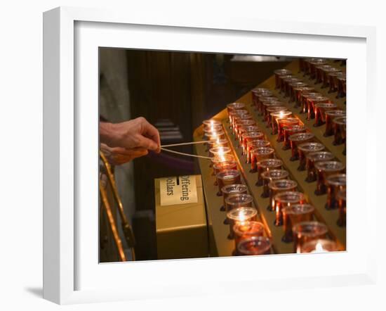 St Patrick's Cathedral.-Jon Hicks-Framed Photographic Print