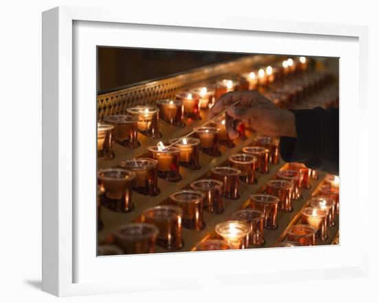 St Patrick's Cathedral.-Jon Hicks-Framed Photographic Print