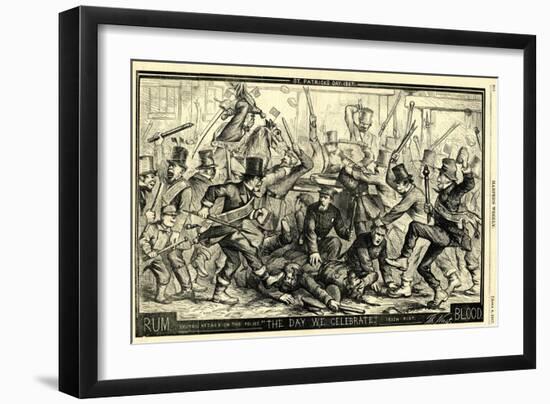 St. Patrick's Day, 1867-Thomas Nast-Framed Giclee Print