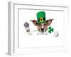 St. Patrick's Day Dog-Javier Brosch-Framed Photographic Print