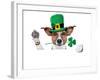 St. Patrick's Day Dog-Javier Brosch-Framed Photographic Print