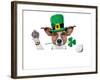 St. Patrick's Day Dog-Javier Brosch-Framed Photographic Print