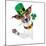 St. Patrick's Day Dog-Javier Brosch-Mounted Photographic Print