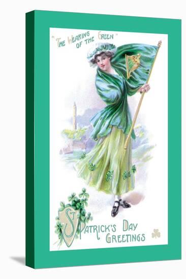 St. Patrick's Day Green-null-Stretched Canvas