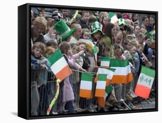 St. Patrick's Day Parade Celebrations, Dublin, Republic of Ireland (Eire)-Christian Kober-Framed Stretched Canvas