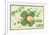 St. Patrick's Day, Pig and Shamrock-null-Framed Premium Giclee Print