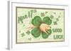 St. Patrick's Day, Pig and Shamrock-null-Framed Art Print