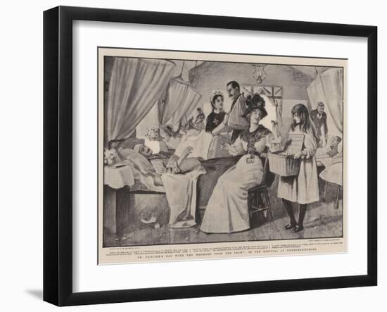 St Patrick's Day with the Wounded from the Front, in the Hospital at Pietermaritzburg-Robert Walker Macbeth-Framed Giclee Print