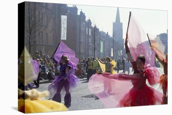 St. Patrick's Parade, Patrick Street, Dublin, County Dublin, Eire (Ireland)-Bruno Barbier-Stretched Canvas