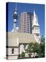 St. Patrick's Roman Catholic Church and Skytower, Auckland, North Island, New Zealand-Ken Gillham-Stretched Canvas